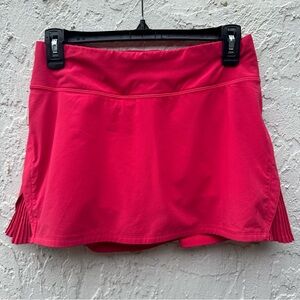 LULULEMON Skirt Women 4 Play Off The Pleats Lined Pockets Tennis Golf Athletic